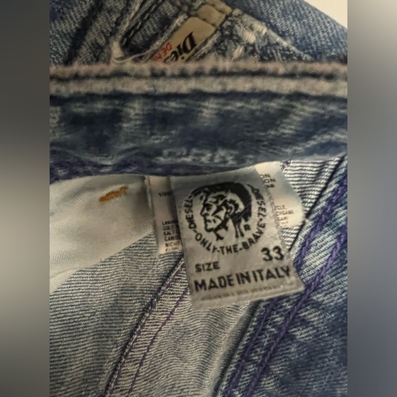 Diesel Men’s Bootcut ZAF Denim Jeans size  33W Cowboy Western Italy Made - Picture 10 of 14